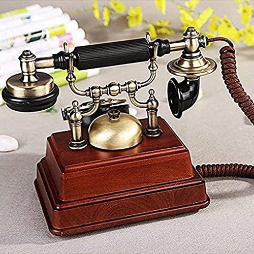 KXDFDC Телефон-Антик Телефон Гроздобер Антички домашна канцеларија фиксна лента за гроздобер старомоден ротирачки стил