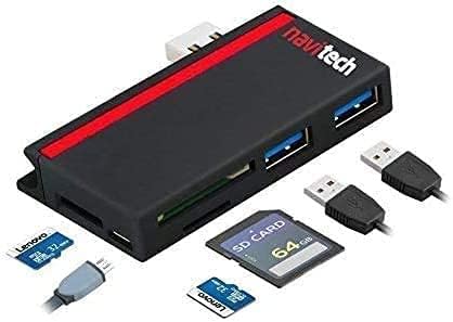 Navitech 2 во 1 ЛАПТОП/Таблет USB 3.0/2.0 Центар Адаптер/Микро USB Влез со Сд/Микро СД Картичка Читач Компатибилен Со HP Завист 14-eb0000na