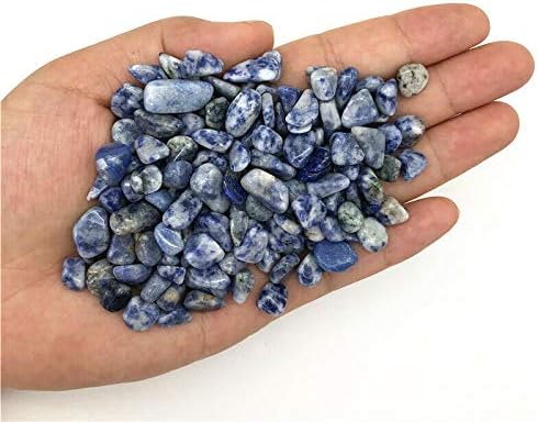 Ertiujg Husong306 50g Природно сина точка точка кристална чакал полирана палење камења заздравувачки декор природни камења и минерали кристал