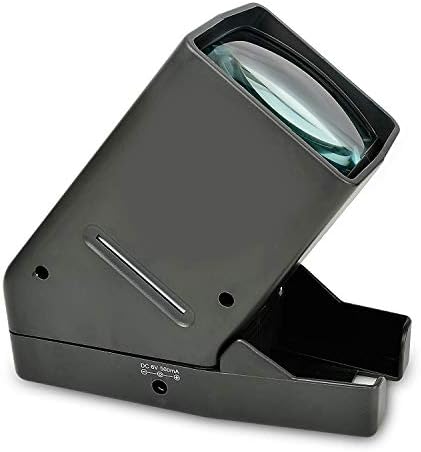 Medalight USB LED LED осветлено гледање за слајдови од 35мм и негативности на филмови, Top Top/Portable LED негативни и Slide Viewer
