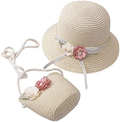 Капа цвет капа сонце 2-7 возрасти деца постави туризам за сонце од слама торба и девојки бејзбол капачиња без нијанса на капа