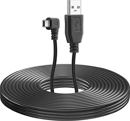 Кабел за полнење на Galphi Mini USB за Q2 Dash Cam, USB 2.0 A-Male to Mini-B Адаптер за напојување на возилото за автомобили