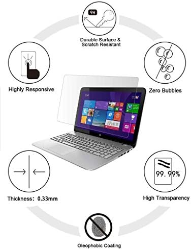 Заштитник На Екранот од калено Стакло за Лаптоп од 12,5 Инчи, Цврстина ОД 9 ЧАСА и Кристално Чист, компатибилен со секој лаптоп