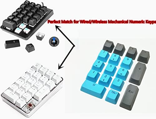 17 Копчиња Нумеричка Тастатура Numpad Клуч Капа PBT Doubleshot Позадинско Осветлување Тастатура За Мини Numpad Преносни Тастатура Механичка