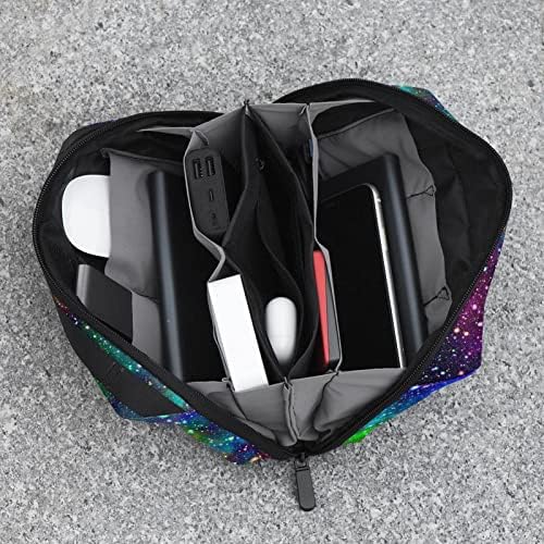 Пренослив Електронски Организатор Торбичка Торби Маглина Ѕвезденото Небо Патување Кабел За Складирање Торба За Хард Дискови, USB, SD