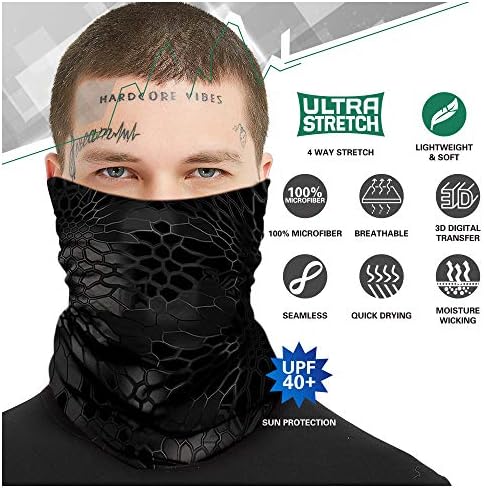 Тефити 3Д маска за сонце на лице, гајтер за вратот, магична шамија, балаклава, заштита од сонце за заштита на мажи и жени