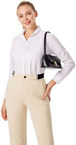 Jackек Смит женски голф -панталони се протегаат лесни деловни панталони со џебови