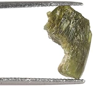 GemHub Loose Gemstone 3,70 CT Raw Raugh Tourmaline заздравување кристал задниот скапоцен камен