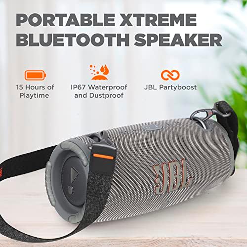 JBL Xtreme 3 Преносен Bluetooth звучник - моќен звук и длабок бас - IP67 водоотпорен - пар со повеќе звучници - безжичен пакет на звучникот
