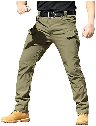 Имоср Дебели Зимски Панталони За Мажи Сервисни Панталони Воен Обожавател Ix7 Комбинезони Со Повеќе Џебови Машки Чино Панталони Редовно