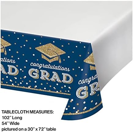 2023 Декорации за дипломирање Партии за резерви на пакет 85 парчиња Вклучува: Сјајни таблички со таблички за салфетки за хартија за
