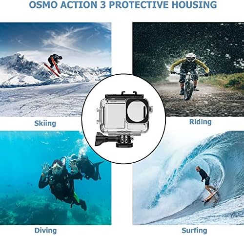 Заштитна обвивка за нуркање на фотоапарати Fecamos, заштитна обвивка на влијанието на влијанието отпорен на отпорни на водоотпорен 40м водоотпорен