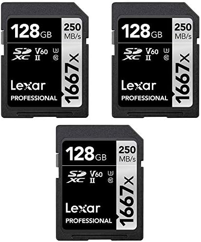 Lexar LSD128CBNA1667 Професионални SDHC/SDXC 1667x UHS - II 128gb Мемориска Картичка
