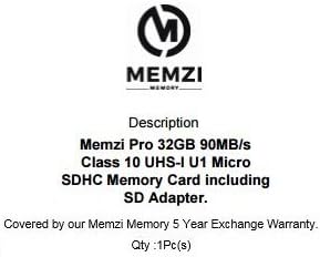 MEMZI PRO 32gb Класа 10 90MB / s Микро Sdhc Мемориска Картичка Со Sd Адаптер ЗА ZTE Axon Серија Мобилни Телефони