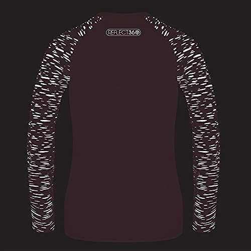 Провис рефлектира 360 женски спортски маица, долг ракав рефлектирачки дише активен врв на врвот