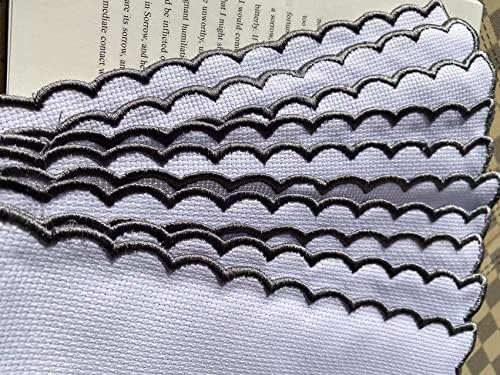 10 парчиња од 18Count Aida ткаенина сива обелачи обележувачи за да се премине бод, 18Count, 8,5x19,5cm 45x120stitch празно памук