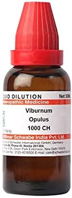 Д -р Вилмар Швабе Индија Вибурнум Опулус разредување 1000 CH шише од 30 ml разредување