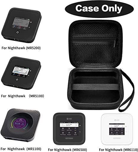 Случај компатибилен со Netgear за Nighthawk M1 M5 5G Mobile за HotSpot MR5200 WiFi рутер, случај со комплет за стартерот за аудио
