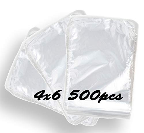 500pcs Постави 4''x 6 '' | Полиолефинските вреќи за завиткување на топлината | нетоксичен/без мирис | Совршена обвивка за намалување
