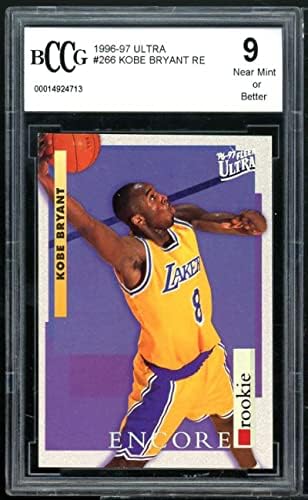 1996-97 Ultra 266 Kobe Bryant Rookie Card BGS BCCG 9 во близина на Mint+