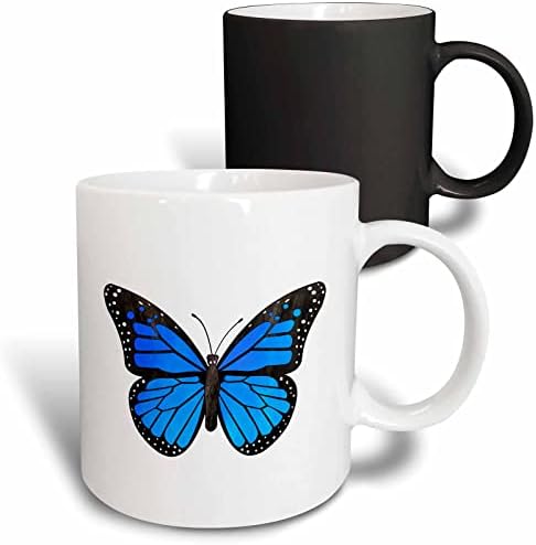 3Drose Janna Salak Designs Puterflies - Сина монарх пеперутка - чаши