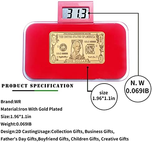 WR 7pcs/многу АМЕРИКАНСКИ Долари Предизвик Златен Бар Со Носителот Монета Америка Колекционерски Монета Шипки Сет Кутија