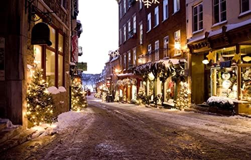 Lhojeysp пукања 1000 парчиња градски зимски улица Нова Година Божиќна лента 75x50см