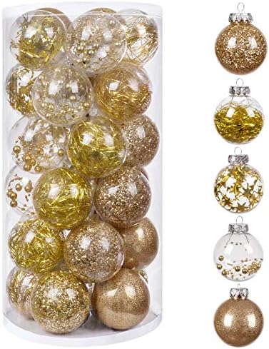 Божиќни топчиња украси, мали расипувачки божиќни божици за новогодишна елка, виси топка за декорација на венчавки за венчавки