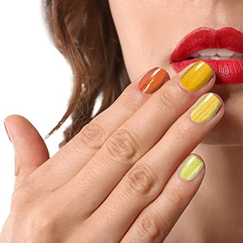 Jerclity 20 чаршави за женски нокти обвивки Аурора градиент во боја на нокти Полски ленти со нокти датотека самолепливи графити Облак на налепници
