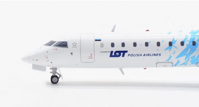 JC Wings Polish Airlines Bombardier Lot CRJ-900LR Nordica ES-ACB 1/200 Diecast Aircraft претходно изграден модел