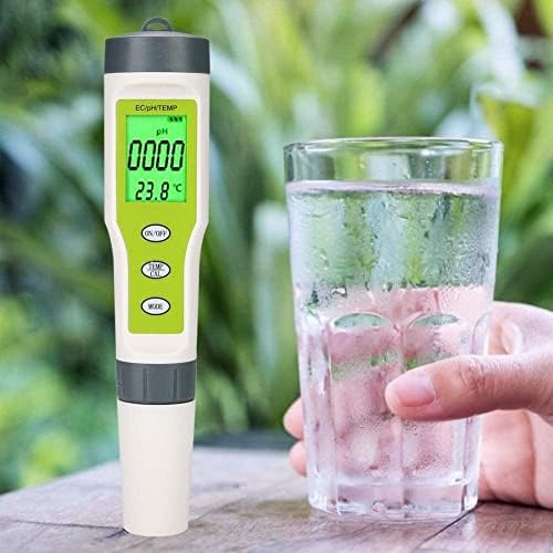 Kopzy 3 во 1 тестер за квалитет на вода, pH/EC/Temp Тестер за квалитет на вода со тестер за дигитално пенкало за водата на водата PH