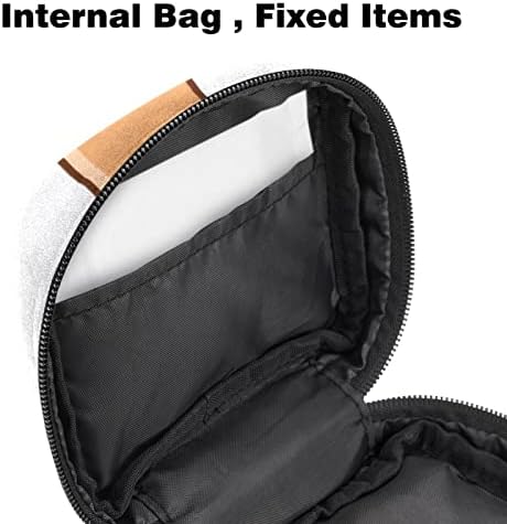 Оријукан санитарна торба за складирање на салфетка, торба за преносни периоди за жени девојки менструална чаша торбичка, цртан