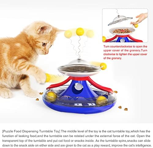 Uupoi Cat Catnip Toys, мачки патеки за играчки, ветерници мачки играчки играчки мачиња залепници стапчиња за стапчиња за топка за храна,