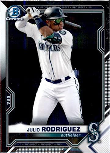 2021 Bowman Chrome Properces BCP-86 Julio Rodriguez Seattle Mariners MLB Baseball Trading Card