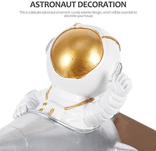 Амосфун вселенски играчки астронаут декор украс де скулптури фигури играчки за замислете момчиња- астронаут таблети украс скулптура