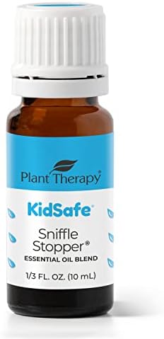 Растителна терапија Kidsafe Sniffle Stopper есенцијално масло мешавина од 10 ml респираторна поддршка чиста, неразредена, природна
