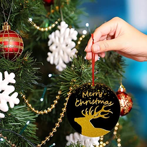 2023 украси за новогодишни елки, Божиќни украси, Христма Дрво за дрво, посакувано знак, направете добра желба за Божиќ ， Божиќен