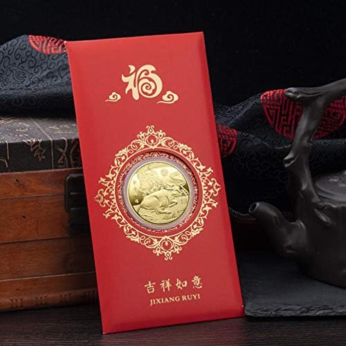 Амосфун 2 Парчиња Година На Монетата На Волот 2021 Кинески Хороскопски Сувенир Монета Комеморативни Монети Среќни Монети Колекција Монети