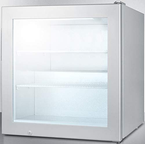 Самит SCFU386 countertop исправен замрзнувач, стакло/сиво
