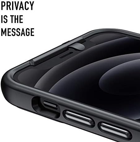 Шпионски iPhone 12 Случај Со Капаци На Камерата Напред И Назад | Заштитете го вашиот iPhone И Приватност | 6-Метарски Пад Доказ