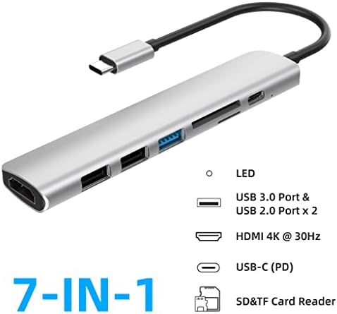 IULJH USB 3.1 Тип-C До Адаптер 4K USB C Центар со Центар 3.0 2.0 TF Sd Читач Слот PD ЗА USB C Сплитер