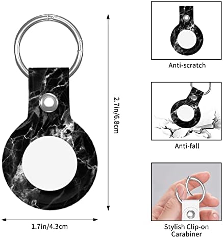 Мермер Нерон Маркена Компатибилен Со AirTags 2021 Заштитно Куќиште Против Гребење За Додаток За Привезок За Пронаоѓач На Аеродроми