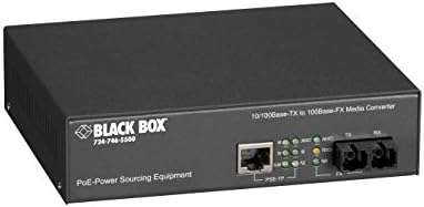Црна кутија Po PSE Media Converter, 10Base-T/100Base-Tx до 100Base-Fx, Multimode, SC, 2 км
