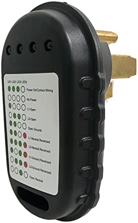 Sintron RV Circuit Analyzer RM50CD, NEMA 14-50P RV Tester Tester, 50 AMP 125/250 Volt, LED индикатор светло, наведено на ETL, за RV Camper, Trawler