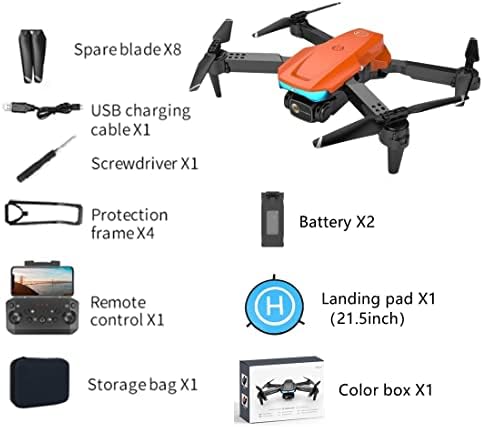 Преклоплив FPV дрон со 4K HD камера за возрасни и почетници ， FPV RC Quadcopter, мини дрон со 2 батерии за 30 мин долги лет,
