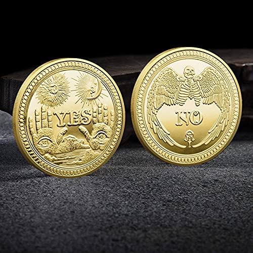 Комеморативна Монета Позлатена Монета ДА/НЕМА Предизвик Монета За Среќа Криптовалута На Монета 2021 Ограничено Издание Колекторска Монета Со Заштитна Обвивка