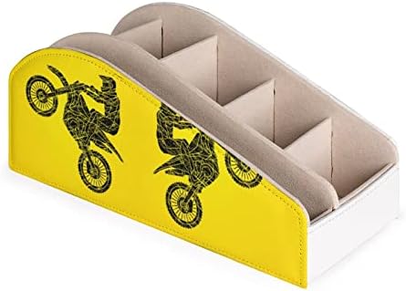Ретро моторцикл крст ПУ кожен контролен кутија за складирање мултифункционален организатор на работната површина за далечински