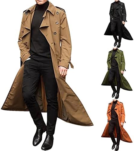 Менски палта и јакни од ymosrh, луксуз со должина на ровови со целосна долга волна, палто за зимски јакни за мажи
