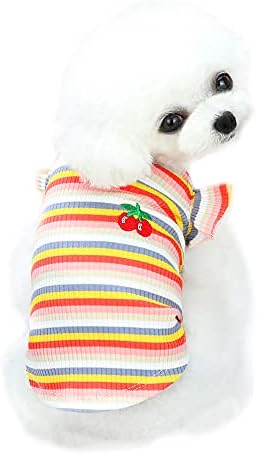 Кошула од кошула од кучиња Јаодаод, шарена облека со шарени шарени кучиња, дизајн на рафли од рамо, основна обична облека за средни и