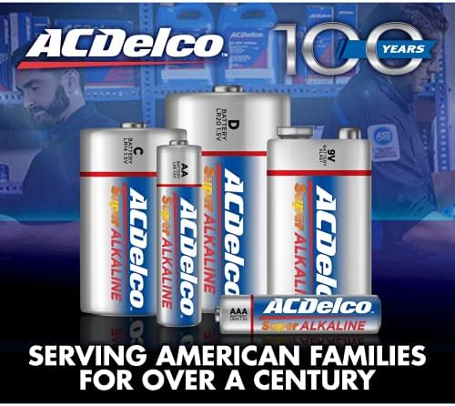 ACDelco 60-Брои ААА Батерии, Максимална Моќност Супер Алкална Батерија &засилувач; ACDelco 48-Брои Bat Батерии, Максимална Моќност